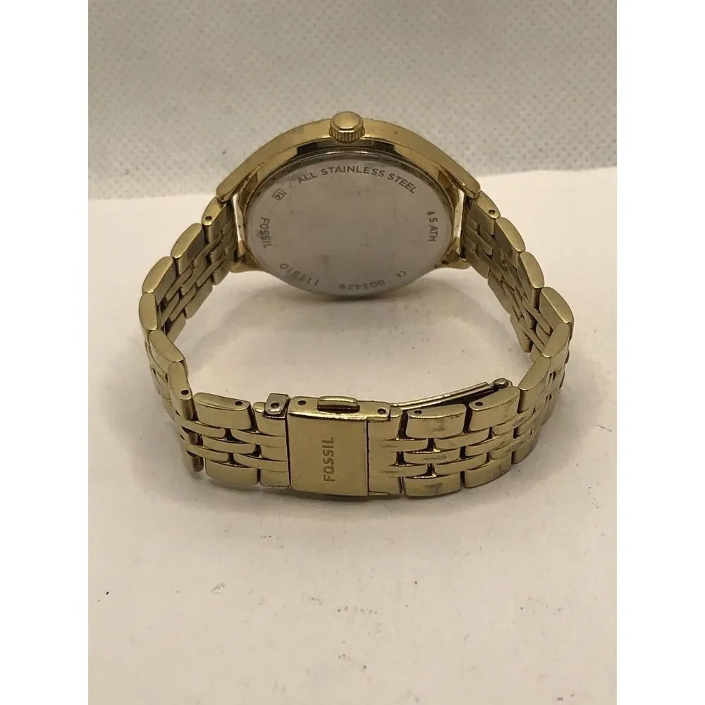 Fossil BQ3426 Women's Gold Stainless Steel Analog Dial Quartz Wrist Watch OP564